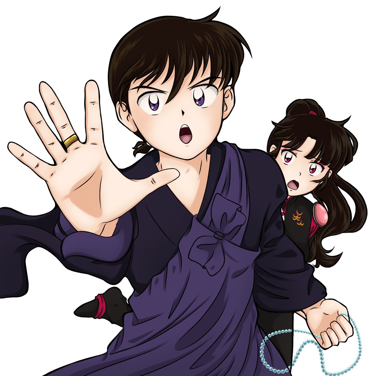 SatoruTaisho's tweet photo. Sacrifice. 🙏
#mirsan #miroku #sango #sangoxmiroku #mirokuxsango #inuyasha #inuyashafanart #fanart #animeart #illustrationartists #ibispaintxart #digitalartwork #illustration #blue #mirsanweek #honduras #digitalpainting #digitalart #illustration https://t.co/2jtnQ4pfRb