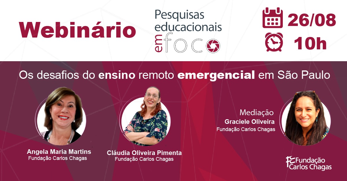 gracieleIQ's tweet photo. O 1° semestre de 2022 deixou claro que o ensino remoto adotado durante a pandemia tem consequências complexas. E, para falar desse assunto, a Fundação Carlos Chagas organiza o webinário “Os desafios do ensino remoto emergencial em São Paulo”
#ensinoremoto #fundacaocarloschagas https://t.co/ctB11BoGC0