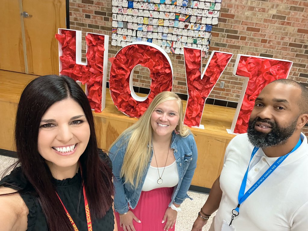 Such a great first day of school! Shout out to my team for taking care of every single detail to have a successful day! @HoytMS
