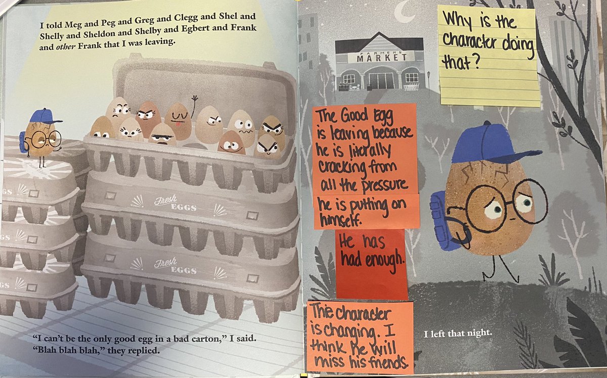 nisdelemelar's tweet photo. Day 1 of Notice and Note for @NISD 3rd-5th grade students!  This is a great back to school book and works nicely to show the contrasts and contradictions signpost.  Remember to STOP, NOTICE, and NOTE! We can’t wait to hear how it went.  🤩📚 https://t.co/c6kpiDXoZA