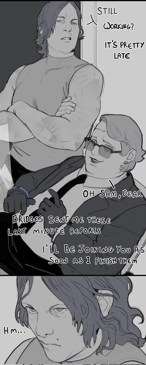Sam hates to see her wife overworking herself for BRIDGES
part 1