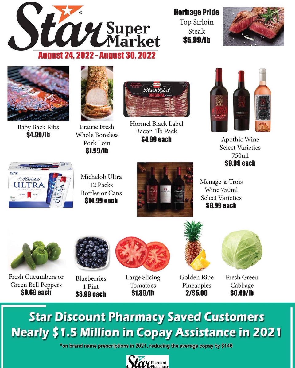 StarSuperMarket's tweet photo. Sign up for our weekly newsletter to get the freshest deals delivered to you first every Wednesday! 🌟❤️

https://t.co/VX9TTZb6jh https://t.co/77Wj40ZVRh
