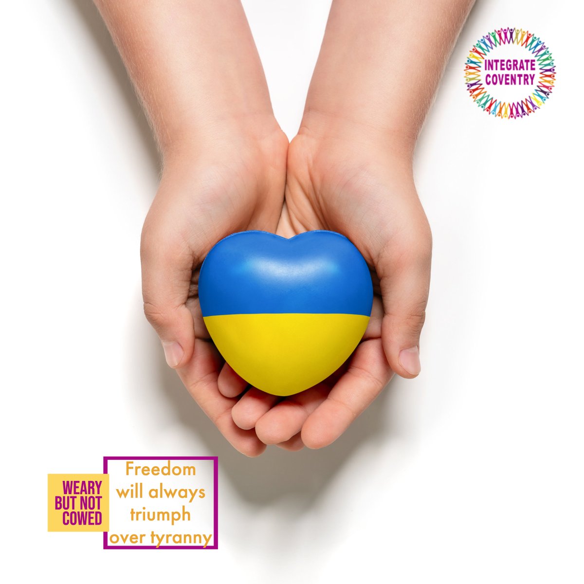 IntegrateCov's tweet photo. Where there is courage, there is happiness.
Together, we can ensure that every refugee is integrated and rebuilding their lives safely.
Happy independence anniversary, Ukraine!
#integratecoventry #Ukraine #courage #happiness #Ukraine https://t.co/ZNdxkLGBAK