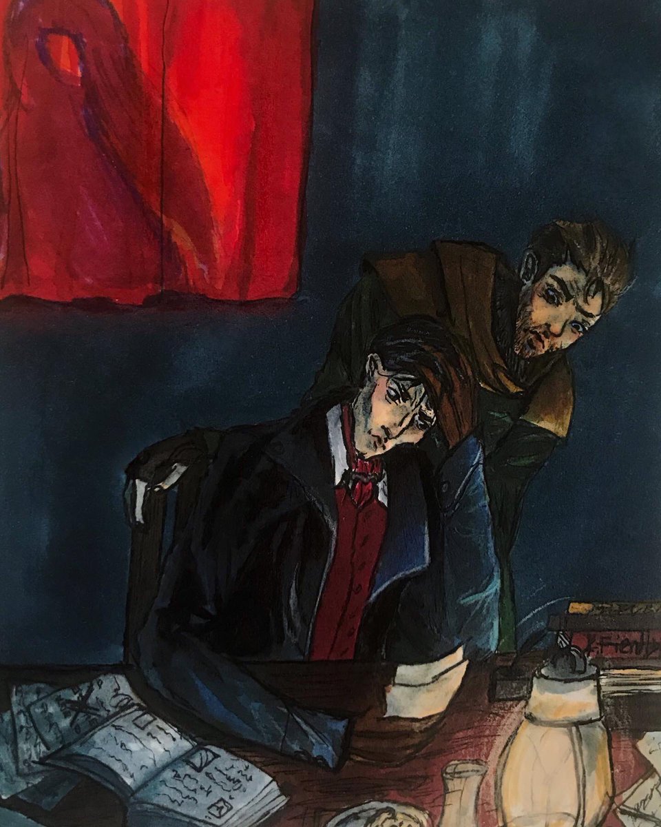 f13ndish's tweet photo. Nothing but just two work buddies being work buddies that’s all 

#burakhovsky #artemyburakh #daniildankovsky #pathologic2 #pathologicgame #traditionalart https://t.co/Et5DgJcOeK