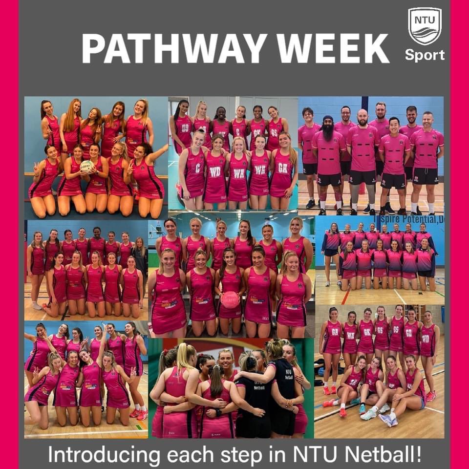 ntunetball's tweet photo. Keep your eyes peeled as we will be introducing each step in the NTU Netball pathway! Providing you with all the information you need to know about what our club has to offer! If you have any questions, don’t hesitate to ask💗

#NTUNetball #NettyLove #Netball #NetballFamily https://t.co/ey7oGquxPd