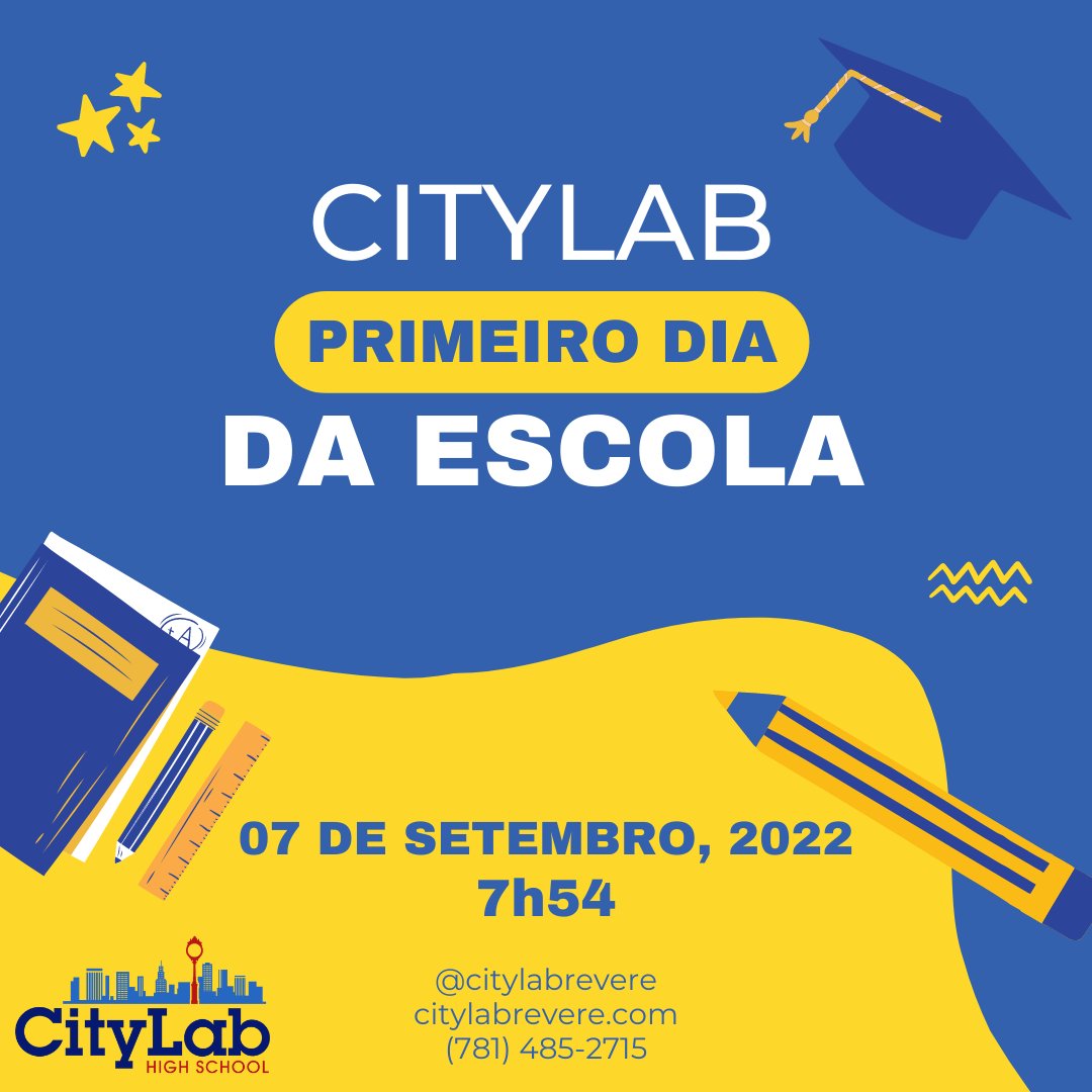 CityLabRevere's tweet photo. First day of school is fast approaching: Students, we'll see you on SEPTEMBER 7TH at 7:54AM! https://t.co/E8sn1Di5PW
