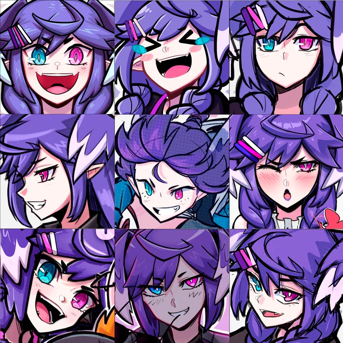 fffffffffaces (purple dragon edition) 