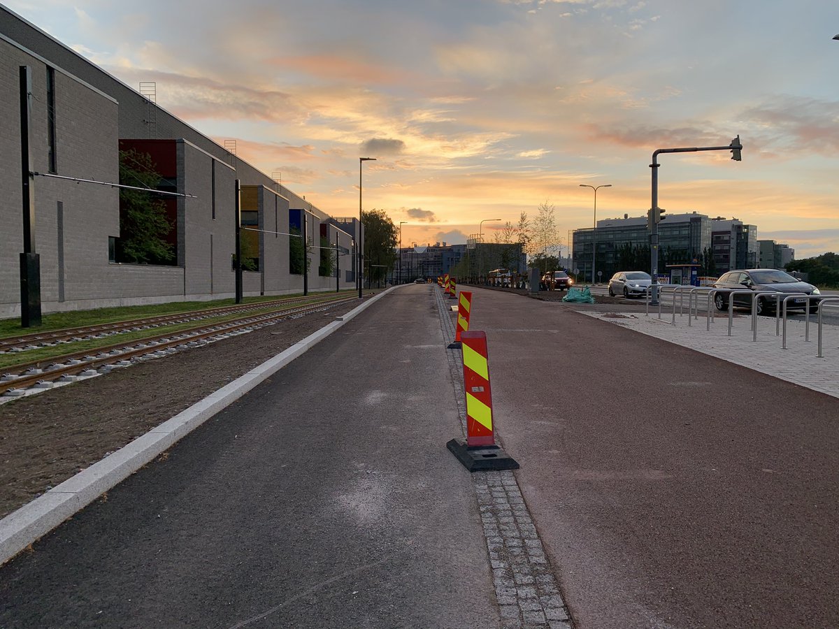 RT @JerppaM: Helsinki's newest bike paths along the @raidejokeri 