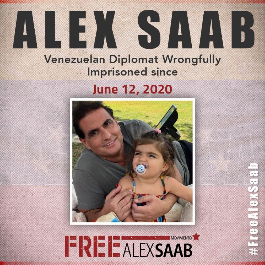 ✋WE MUST GIVE A STOP!! GOES 804 DAYS ILLEGALLY DETAINED, VIOLATING THE VIENNA CONVENTION, HE IS A DIPLOMATIC, HE IS AN INNOCENT MAN THAT HIS FAMILY IS WAITING FOR HIM 🕊️🇻🇪
#LiberenAAlexSaab 
#FreeAlexSaab
@POTUS 
@SecBlinken 
@nytimeses
@CNN