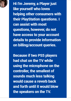 eddiecharly's tweet photo. #PlayStation5 I finally got my hands on a Ps5 and I am losing my mind trying to figure out a way to hear my chat audio through my tv like it used to be on PS4. This is ridiculous and it needs to be fixed now . https://t.co/xxwncjfSWB