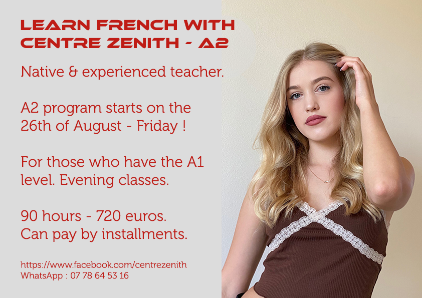 afrenchacademy's tweet photo. Last few seats remaining ! To grab your place, send us a message here, or by whatsapp. https://t.co/WI2Zcvfivn