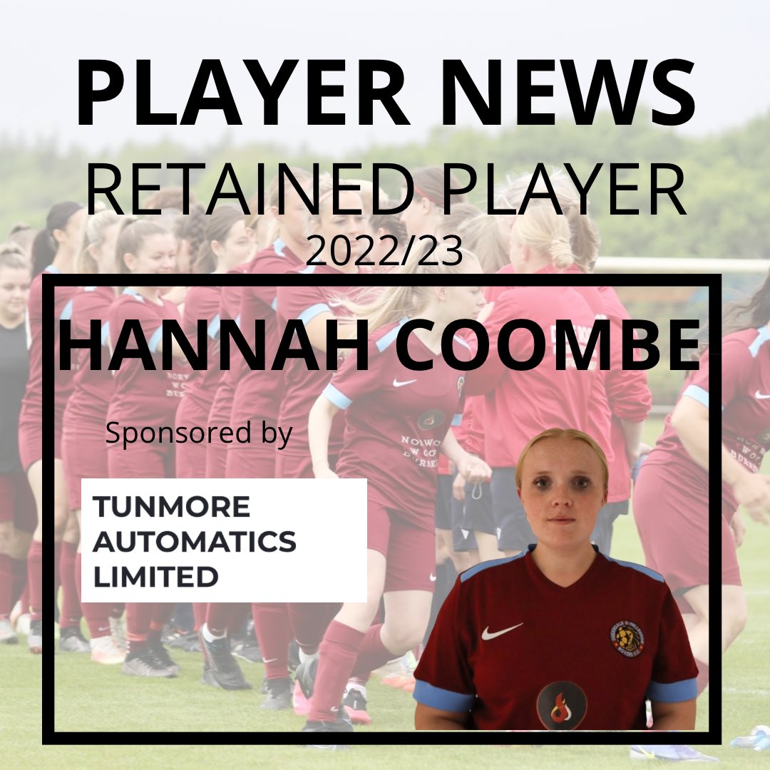 DH_Women's tweet photo. We are delighted to announce @hannaacoombe us re-signed for the 2022/23 season. This season Hannah will be sponsored by Tunmore Automatica Limited
#UpTheDussy 💜💙 https://t.co/NJ1o0ruGyj
