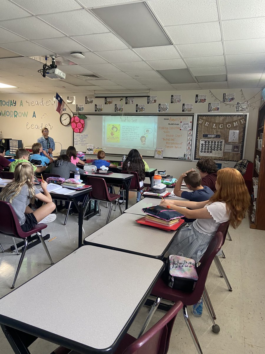 Our 5th grade students are learning about making connections with text. #GrowthWins #GetWithTheGroove