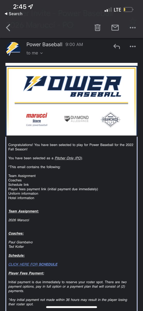 Extremely excited to represent 2026 Power Marucci this season. Thank you @PowerBSB @Jmarlo22 @PaulGiambalvo @TeddyKoller @mjordan44 @BMC_Baseball @ERathmann3 @TrentonRamsey35 @JamesScherm5 @AJB7685 @FAntonsantiSoto