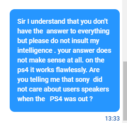 eddiecharly's tweet photo. #PlayStation5 make it make sense and stop being greedy and let plyers enjoy chat audio through TV like it was on PS$ stop giving this B.S https://t.co/aXmFz7GLPx