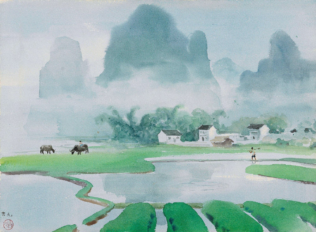 RhymeOfArt's tweet photo. Yuan GU 古員（Chinese , 1919—1996） https://t.co/iyieKD9kWG