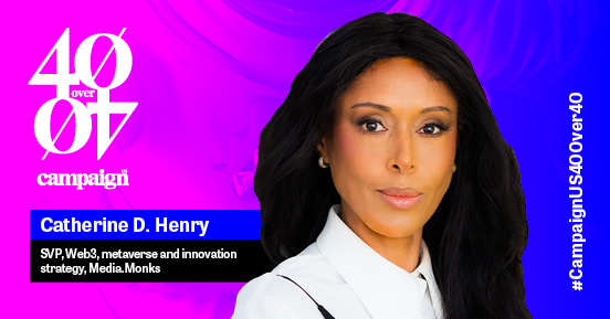 CampaignLiveUS's tweet photo. .@cdhenry_xr, @MeetTheMonks has earned a spot on this year’s 40 over 40 list. Congratulations! #Campaign40over40 https://t.co/zUw5dWzVaM 

Register here: https://t.co/hIA4Wb5a3m https://t.co/KuVVwewJkD