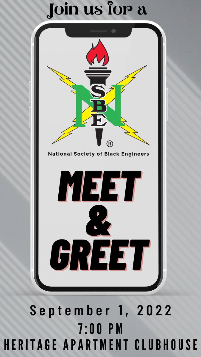 Hey Cajuns🤟🏽 Our NSBE members want to get to know you!! And what better way to make that happen than coming to our meet and greet September 1st! We are extremely excited to meet you! See ya there🤩🌶