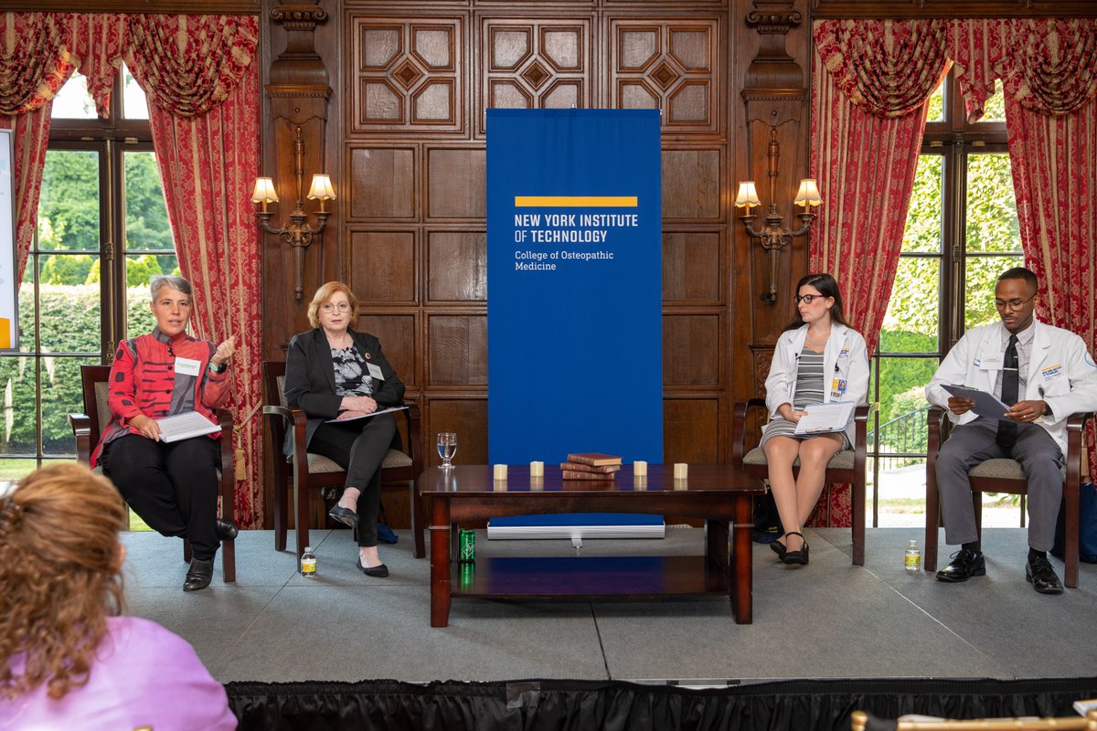 NYITCOMDO's tweet photo. Here are some photos from last week’s Welcome Event for the parents &amp; spouses of the #nyitcomClassof2026, hosted by Dean Wadsworth and Dr. Rivera-Martinez. 

Thank you, Kim Fasciglione &amp; Lerone Clark for speaking. 

Click for more photos https://t.co/Owa8Kz7HpC 

@nyit @NYITCOMAR https://t.co/qFaR9Z1bc1