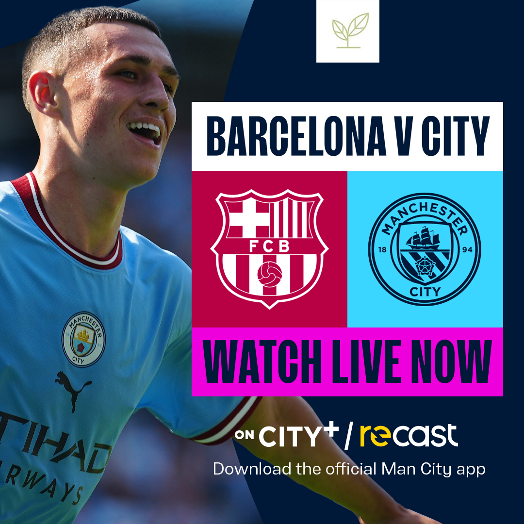 Manchester City on Twitter "We're LIVE! 🙌 Watch Barcelona v City on