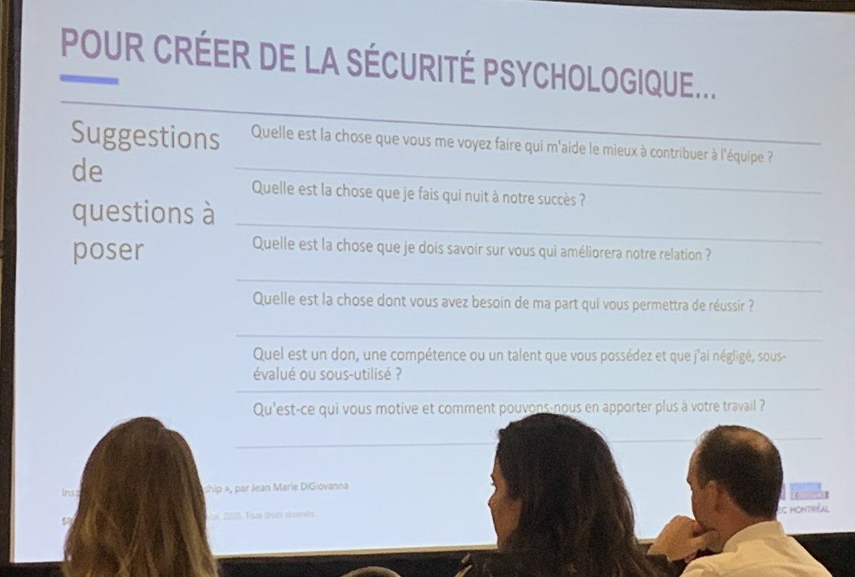 Selon Alexandre Rousseau… Comment créer la sécurité psychologique? <a href="/HEC_Montreal/">HEC Montréal</a> #leadershipbienveillant #cscmonavenir