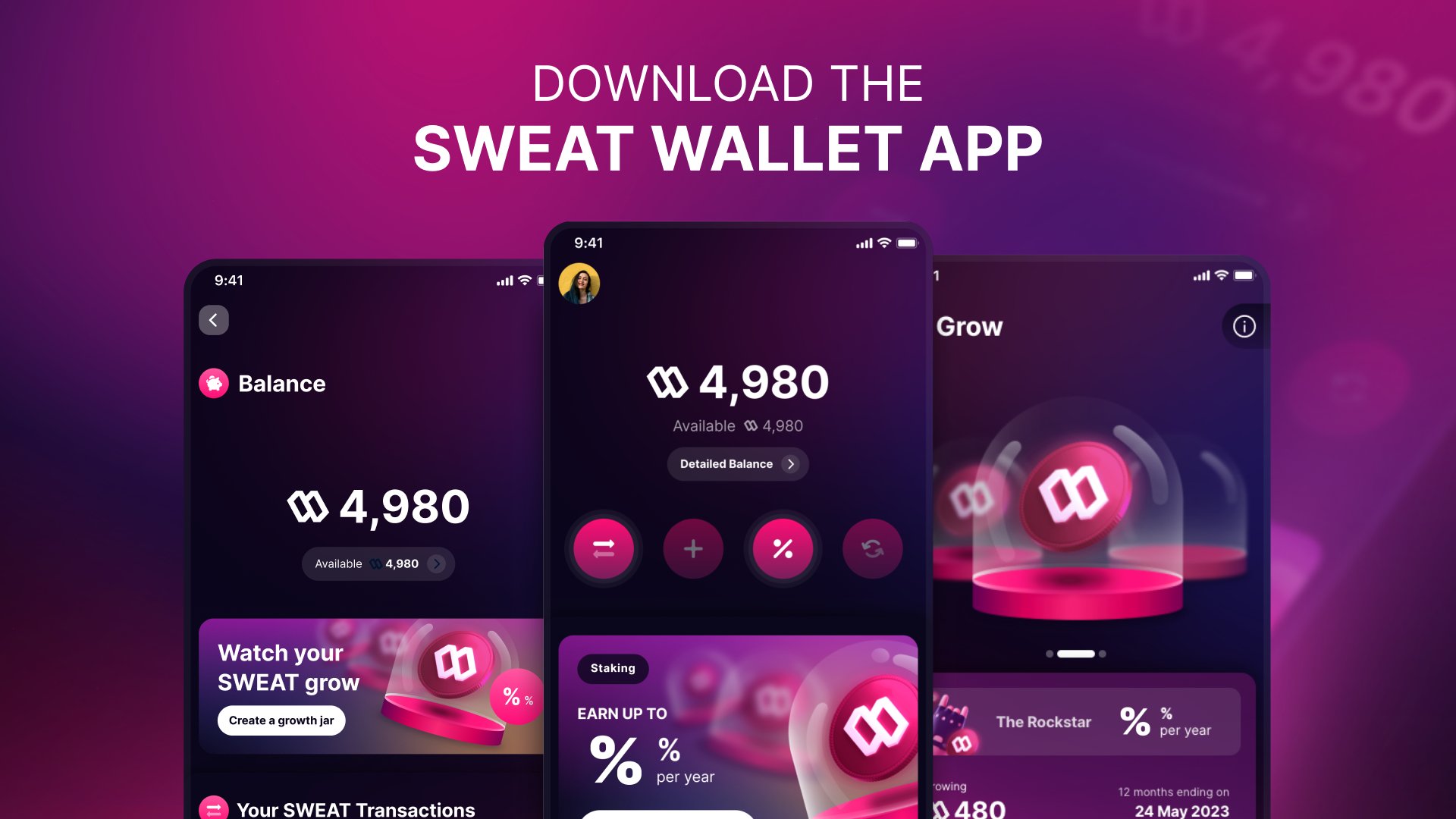 Sweat Еconomy 💧 on Twitter: "A new cryptocurrency deserves a new app. The Sweat Wallet is introducing millions of people to Web3. Download it now 👇 Apple: https://t.co/lXPSSUZoKk Google: https://t.co/lWX2HAa2Dv https://t.co/PtmZMdcWEx" /