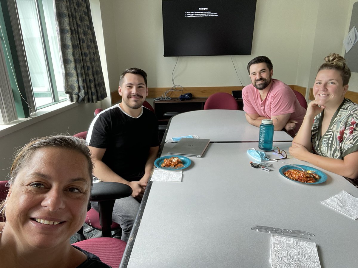 Few days overdue, but here we are celebrating <a href="/SeqWithSteve/">Steven C Pike</a> for crushing his qual exam last Monday! We can’t pop bottles to celebrate (hospital policy), so we do it the Italian way (with good food). <a href="/NeuronswithNora/">Nora Welsh</a> <a href="/MichaelLinzey18/">Michael Linzey</a>