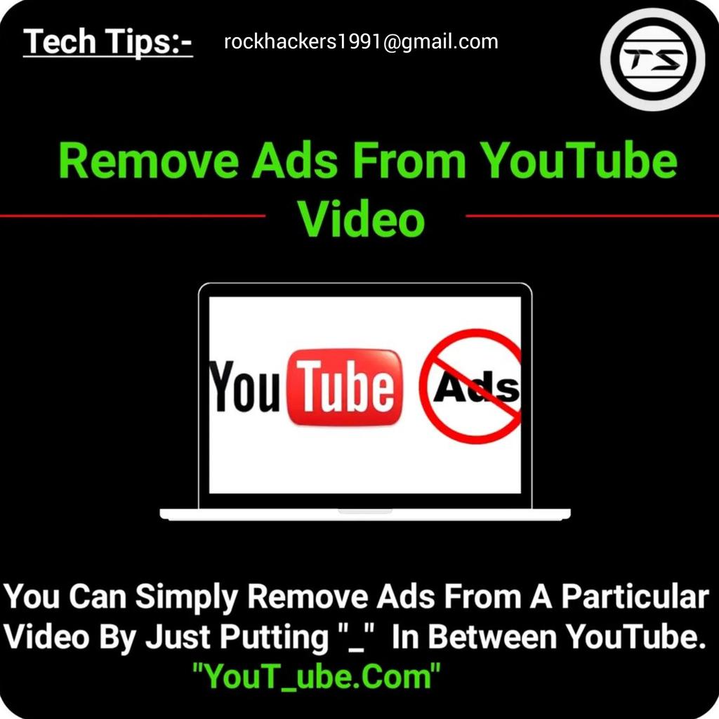 HackersFor's tweet image. How you can remove #ads from #YouTube video