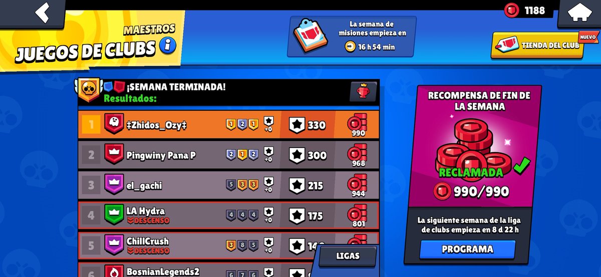 👻Club MAESTRO☠️ +47
-Activos 🐣
-Saber jugar 🥴
-Se aceptan cuentas secus de gente pro.
-Solo/Duo/Equipó.

Llevamos 3 guerras en Maestro 🏆
Se les ofrece"Club organizado” 🐥 #BrawlStars #Gerradeclubes #ClubBrawlStars #JugadoresBrawl #ClubMaestro #Maestroligue #Juegosdeclubes