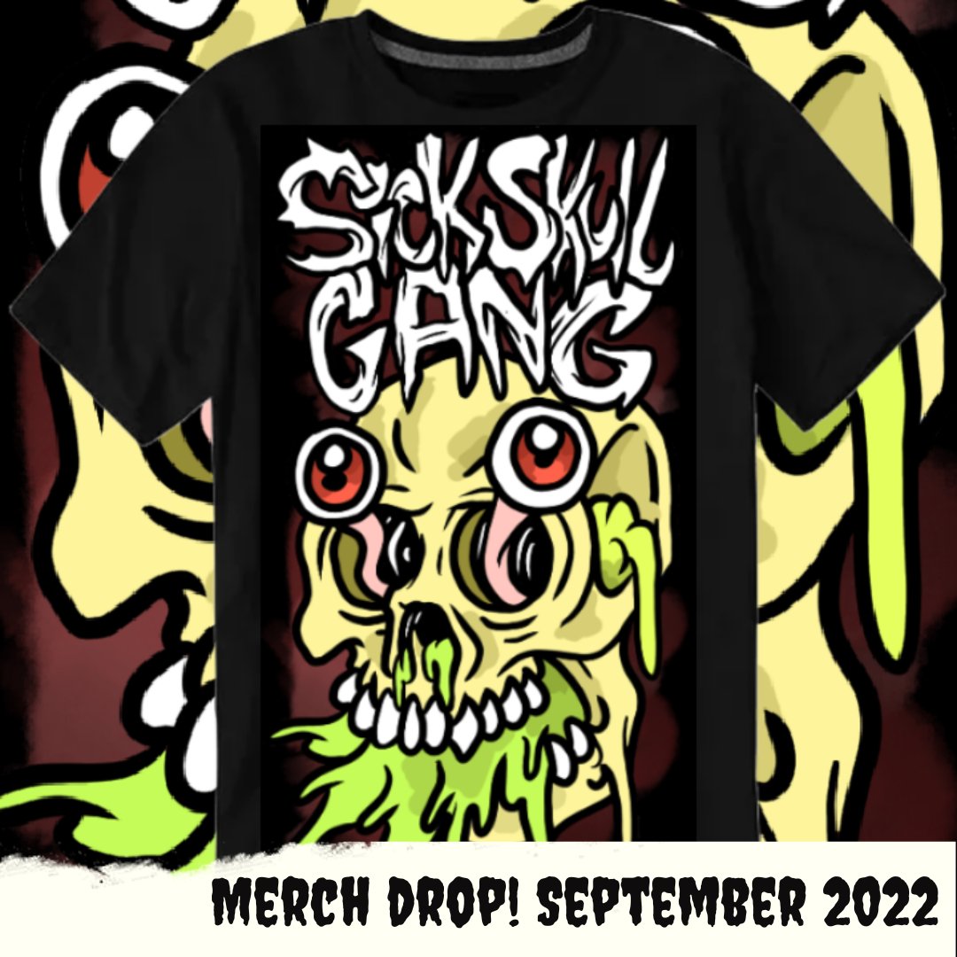 SickSkullGang's tweet photo. Finally starting to work out some merch ideas, plan to have the real deal out by the end of September (: appreciate the patience 🙏 
#NFTCommunity #nftart #opensea #polygonnft https://t.co/AYKGy8qN6J