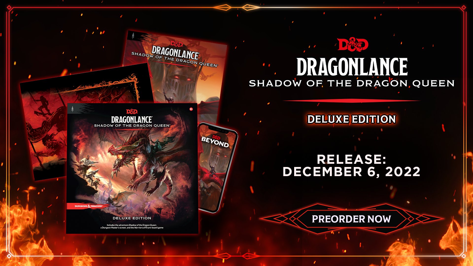 Dungeons & Dragons on Twitter: "It's full-scale war! 🔥🐲 Deluxe Edition  Bundle includes: 👑 Shadow of the Dragon Queen adventure book with foil  cover! 🐉 Digital copy of Shadow of the Dragon
