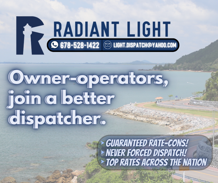 LogisticsLight's tweet image. Join a better dispatching team! Owner-operators, we move freight all across the country, and we treat our drivers right. Our services include guaranteed rate-cons, never forced dispatch, and rate negotiation to ensure transparency between us and you.