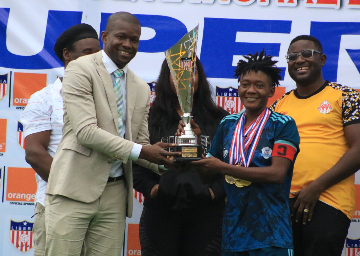 KokoiAnthony's tweet photo. Determine Girls add another trophy to their cabinet after coming from a goal down to defeat Ambassadors FC 3-1 in the 2022/23 Orange National League Super Cup.
#ItsTimeItsNow @CAFwomen @lfawomen https://t.co/V9PyTt4YlT