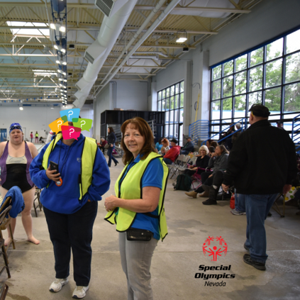 SONevada's tweet photo. Can you guess who our #SONV Volunteers are ? Hint:  Special Olympics Aquatic 2019 

#SONV #SpecialOlympicsNevada #GuessTheVolenteer https://t.co/iEBdyeb4IB