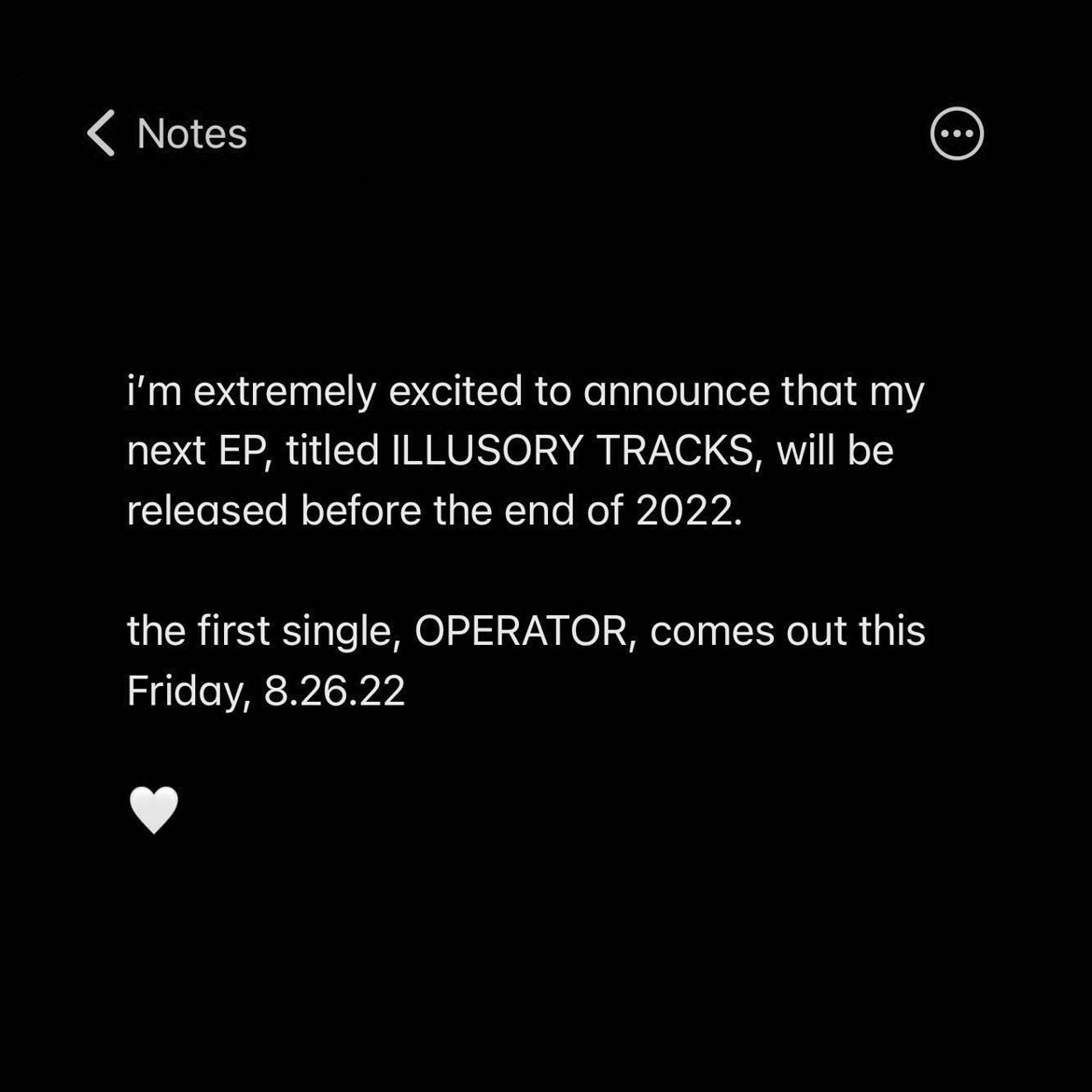 ILLUSORY TRACKS EP // OPERATOR OUT 8.26.22