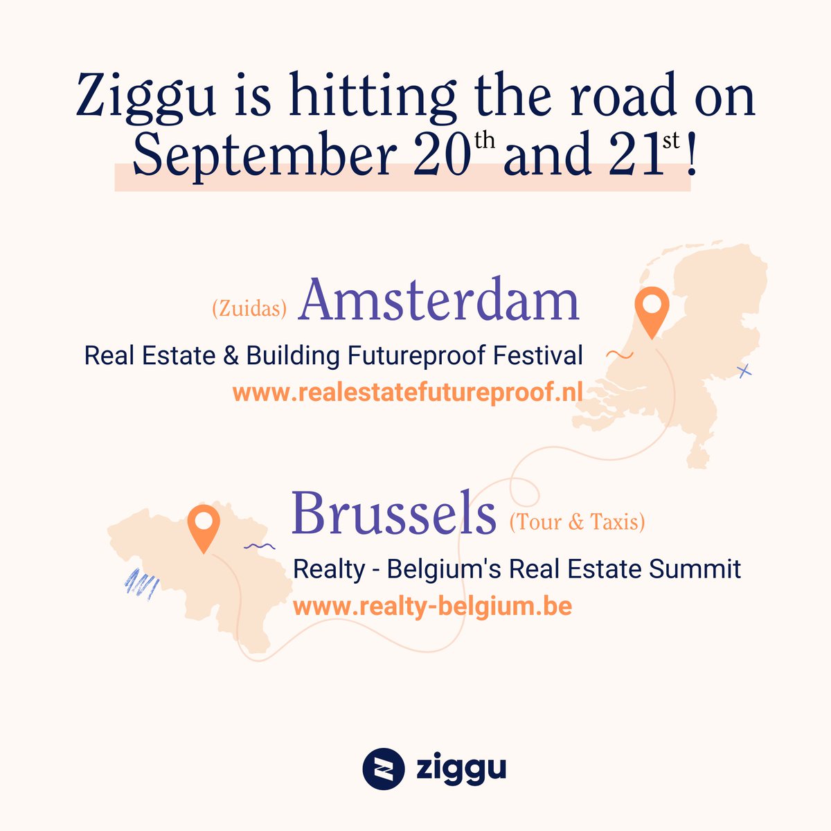 ziggusoftware's tweet image. If you thought being in two places at the same time was only reserved for some Marvel multiverse shenanigans...think again.
We&apos;ll be at Realty 2022 (Brussels) and REBF (Amsterdam) on September 20th and 21st!
Tickets: linktr.ee/ziggu