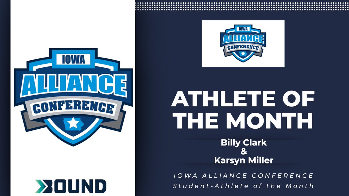 iowa_alliance's tweet photo. Congratulations to our @iowa_alliance Waterloo East @timmoses68 Student-Athletes of the Month! Karyn Miller ~ Volleyball 🏐 @WaterlooTrojans &amp; Billy Clark ~ Football 🏈 @WlooEast_Fball https://t.co/44YabMbk0D