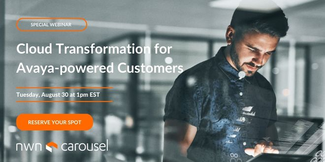 KummerJill's tweet photo. Join a Special Avaya Cloud  Webinar On August 30 at 1PM:

📌NWNC + Avaya partnership with new investments
📌Updates for NWNC's cloud offerings
📌EMP 3.0 with new Avaya support

RESERVE
https://t.co/9UfsNtp5p7 https://t.co/h8n1DOSszx