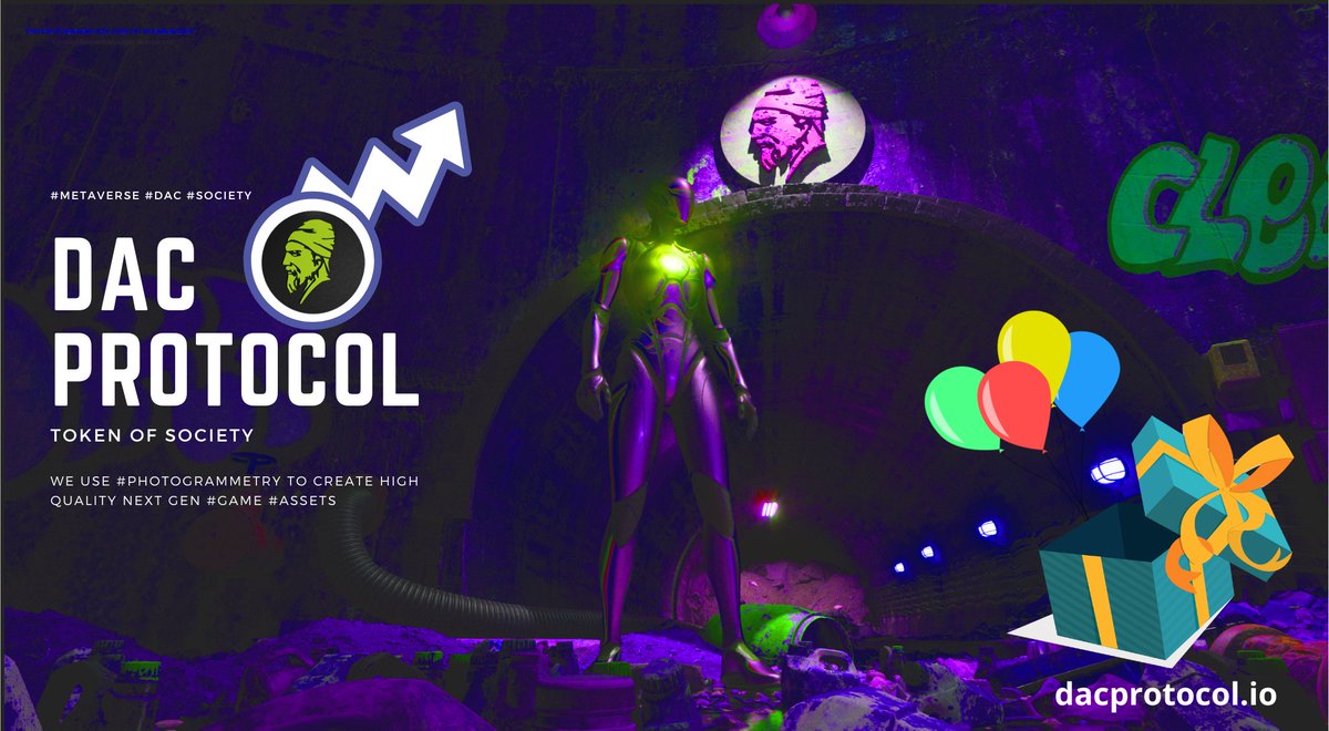 DACProtocol's tweet photo. You must be part of our community, together we build the future! Soon the #DACCommunity will meet in our #MetaRoom.
Prizes 🎁
5 winners will be picked to win $10 each.💰
1️⃣ Follow Us.
2️⃣ ❤️ + RT
3️⃣ Tag 3 friends
48 hrs⏳ GL🍀
#DACPROTOCOL #DACTOKEN #DAC #Metaverse #BNB #BTC https://t.co/qPrKTTMqBp