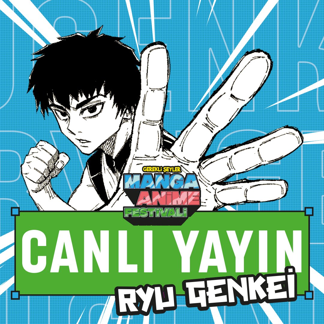 Shonen Jump+ Serileştirme Yarışması’nda birinci olan Türk mangaka Ryu Genkei, Gerekli Şeyler Dijital Medya Uzmanı Lamia Pekzeren’le 26 Ağustos Cuma akşamı Instagram’da canlı yayında olacak! Sakın kaçırmayın! 🎉
🗓 26 Ağustos
⏱19:30