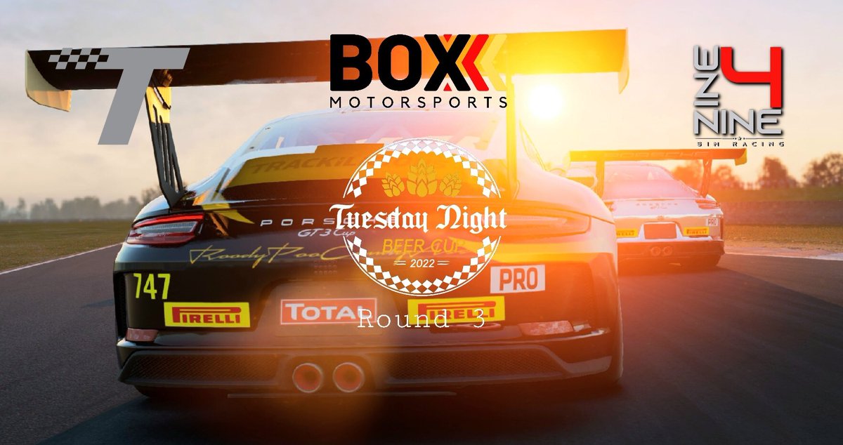 Box3Motorsports's tweet image. We’re teaming up with @949Sim and Trackilicious again for round 3 of our “Beer cup” a casual series were BMW M2s and 992 Cup cars go at it in multi class fun series!  😁 #AssettoCorsaCompetizione #SimRacing #beACC more details on @sim_grid 🤗

thesimgrid.com/championships/…