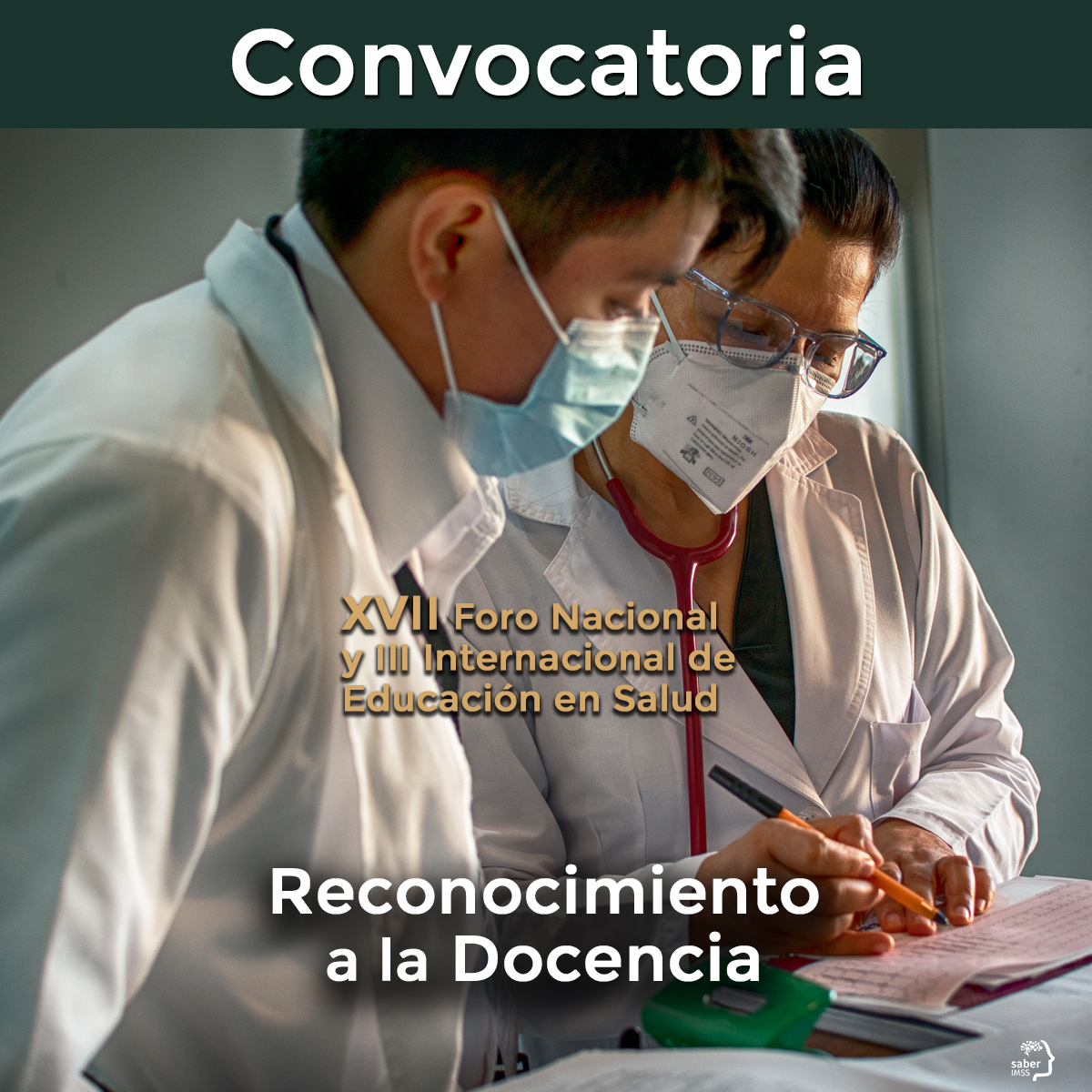 Saber_IMSS's tweet photo. #DocenteIMSS, participa en el proceso de selección para el Reconocimiento a la Docencia ¡Accede a la convocatoria a través del siguiente vínculo! https://t.co/C5lVcG8kcU #ForoEducaciónenSalud 📚🎡 https://t.co/GfbOLdueIl