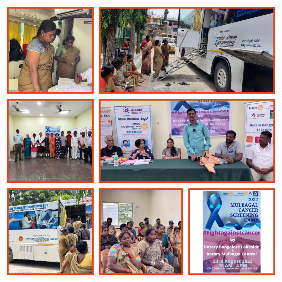 RotaryLakeside's tweet photo. Rotary Bangalore Lakeside is proud to share the successful completion of Cancer Screening Camp at Mulbagal

#rotarybangalorelakeside
#fightagainstcancer https://t.co/7MhrQufeui