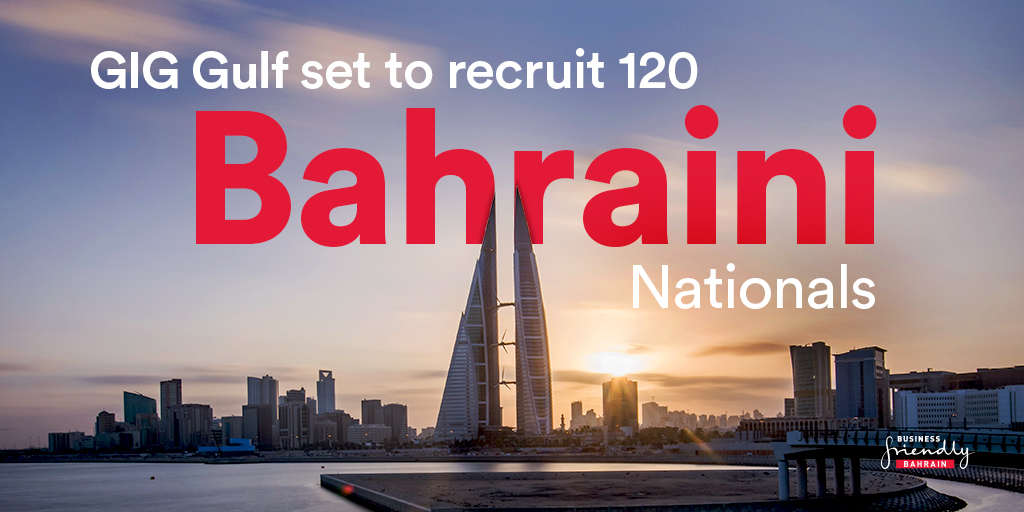 Through its new regional headquarters,<a href="/giggulf/">GIG Gulf</a> is building on the 60% Bahrainisation rate with plans to recruit a further 120 Bahrainis with support from Tamkeen. Bahrain is the perfect place for expansion thanks to its highly skilled workforce. Learn more bit.ly/3PNvCpj