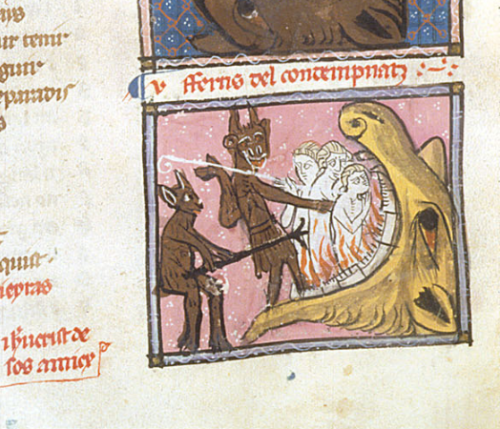 In this week's episode, we discuss Medieval book curses. Listen now wherever you get your podcasts. linktr.ee/yeoldecrime

1. Book of Hours
2. Chain-locked book
3. Example of "dire oath" mark
4. Devil's using forks as punishment