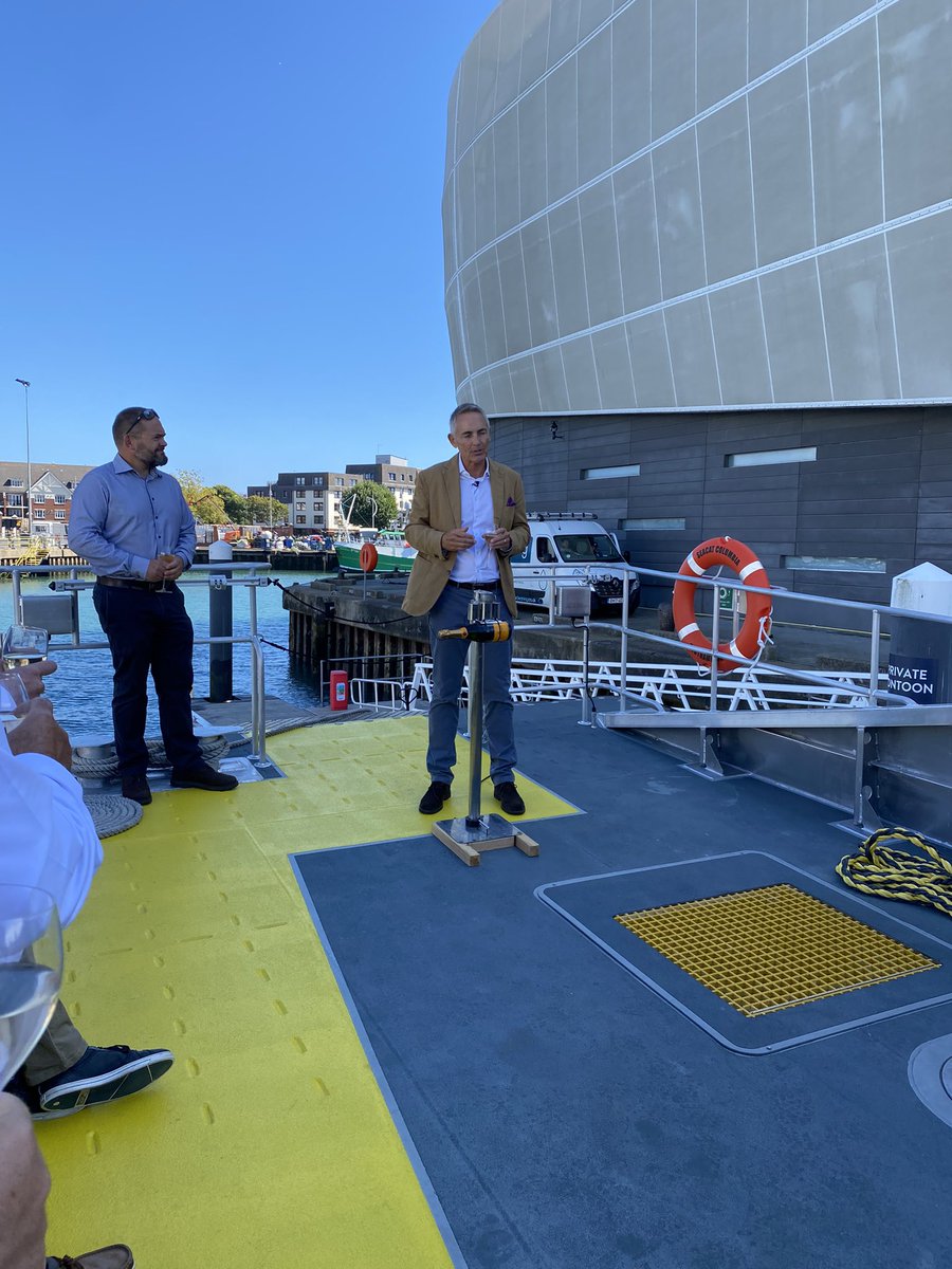 Fantastic to be at the launch of a best in class vessel - the Seatcat Columbia. A fantastic example of the Solent’s maritime business collaborating to deliver excellence. @seacatservices <a href="/diversemarine/">diversemarine</a> <a href="/bartechnologies/">BAR Technologies</a> <a href="/MUKSolent/">Maritime Solent</a>