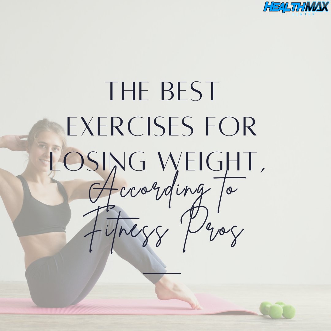 HealthMaxCenter's tweet photo. Trainers share which kinds of exercises are the best to hit your weight loss goals.  via: https://t.co/bRKtELxhLH https://t.co/tUvijkOvWb