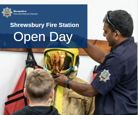 Join us at #Shrewsbury Fire Station #openday 👨‍🚒👩‍🚒

📆 Sunday 4th September
📍  21 St Michael's St, Shrewsbury SY1 2EY
⏰ 11am - 3pm

Rope rescue demonstrations, refreshments, fire engines, chat to the crew - great for all the family!

#shrewsburyhour