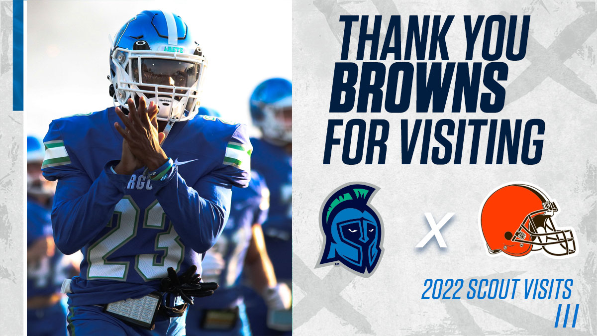 The @Browns paid us a visit! Thanks for coming and have a great season! #GoArgos | #Arete