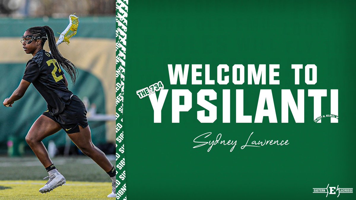 EMU_Lacrosse's tweet photo. Adding another to our flock!

Join us in welcoming @sydneyyyll to the program! Sydney comes to Ypsilanti after playing for Oregon!

#EMUEagles | #BeTheFirst https://t.co/G6gk5pUo3Q